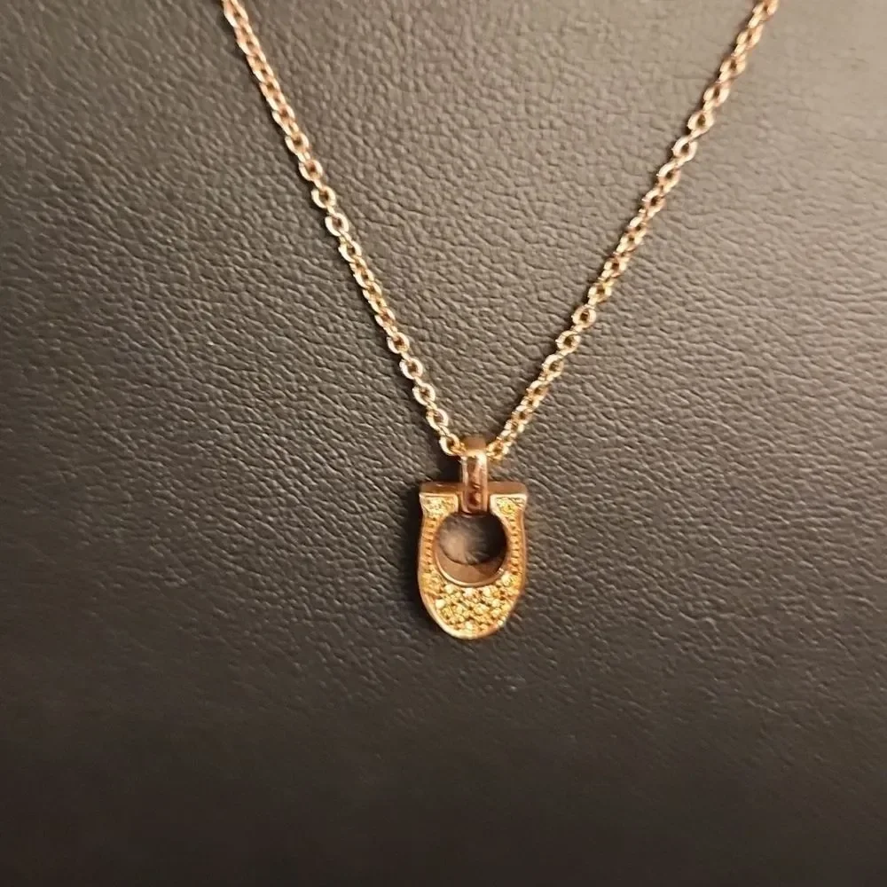 Coach Signature C Pave Necklace w/ Swarovski Crystals - Picture 6 of 7
